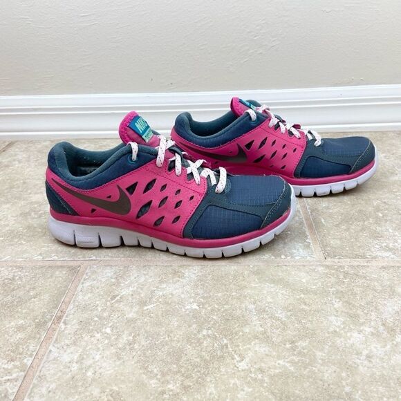 Girl’s Kids Nike Flex 2013 RN Running Shoes - Picture 2 of 6